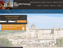 Tablet Screenshot of hotelpierodellafrancesca.net